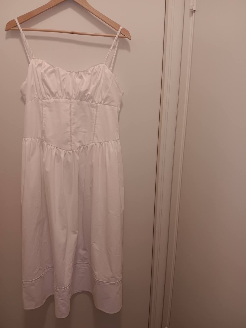 a new day White Sleeveless Cotton Slip Dress